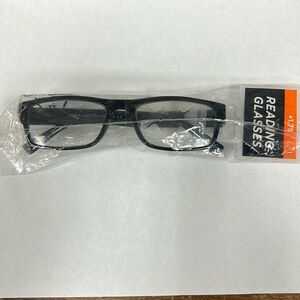 Reading Glasses +1.75.. Set of 3 pair. Black. EG109